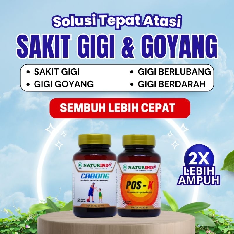 Obat Sakit Gigi Berlubang Goyang Penguat Gigi Herbal Naturindo Paling Ampuh