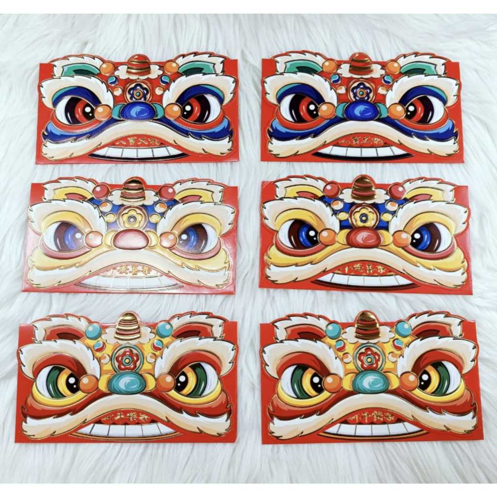 

Angpao Imlek Barongsai 4222 Model Dompet Isi 6 Pcs Mix Motif