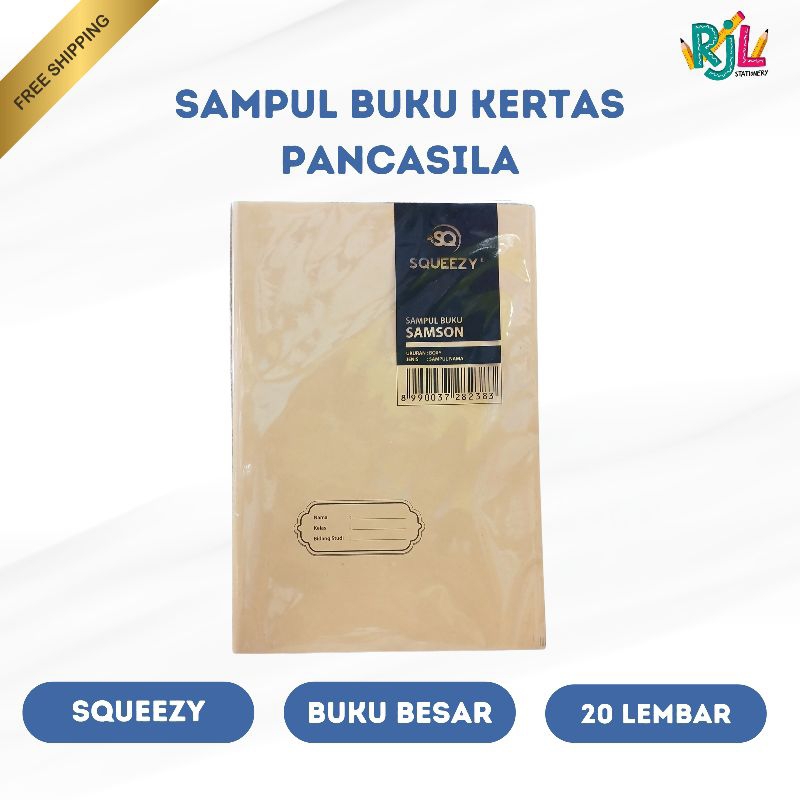 

Sampul Buku Pancasila Kertas Merk Squeezy | Ukuran Boxy / Besar | 1 Pack (20 Lembar)
