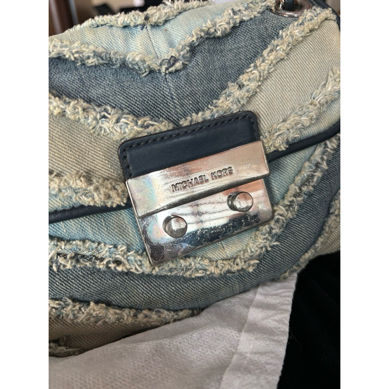 MICHAEL KORS - Blue Denim Sloan Bag