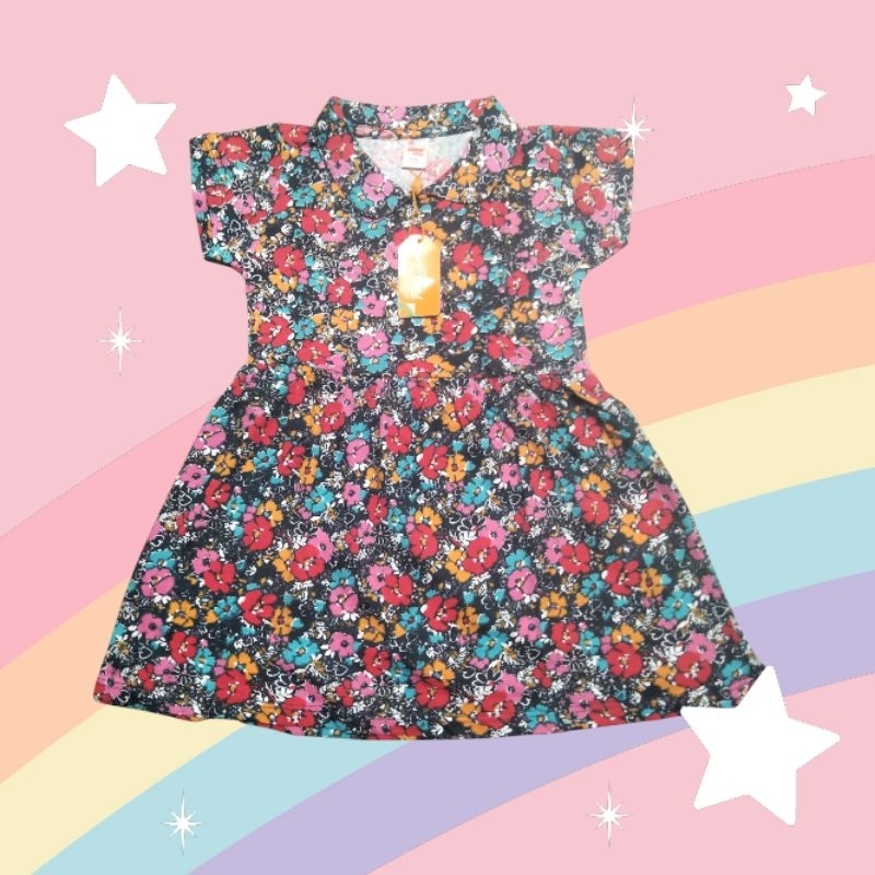 Passion Flower Dress Anak Premium