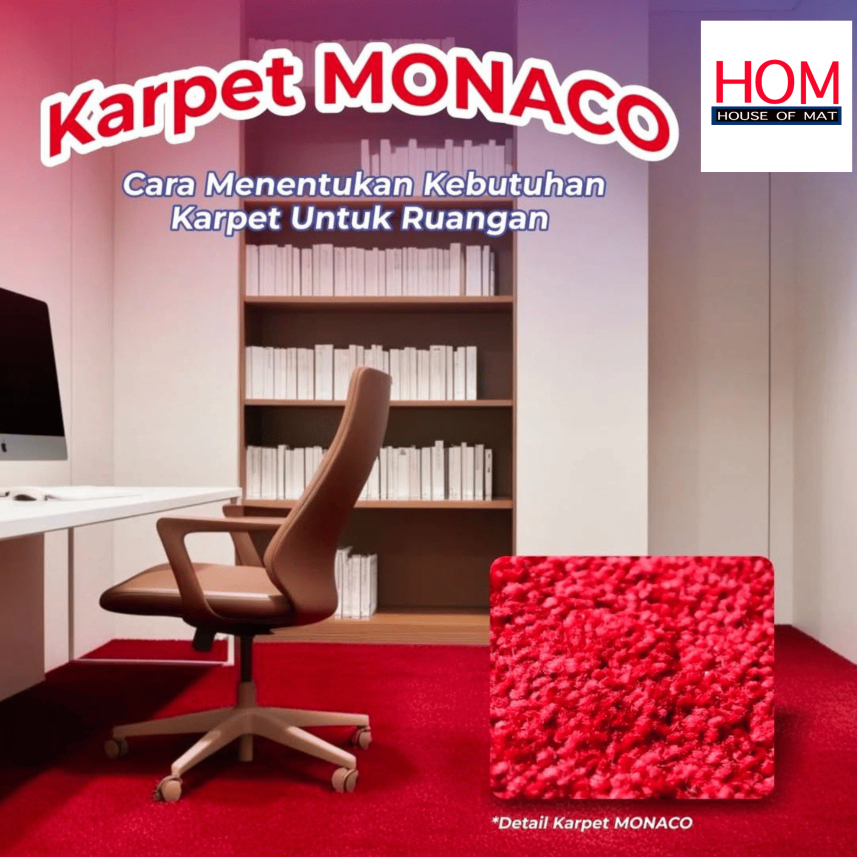 KARPET MONACO/ KARPET POLOS PREMIUM SUPER TEBAL (LEBAR 3.97 METER)