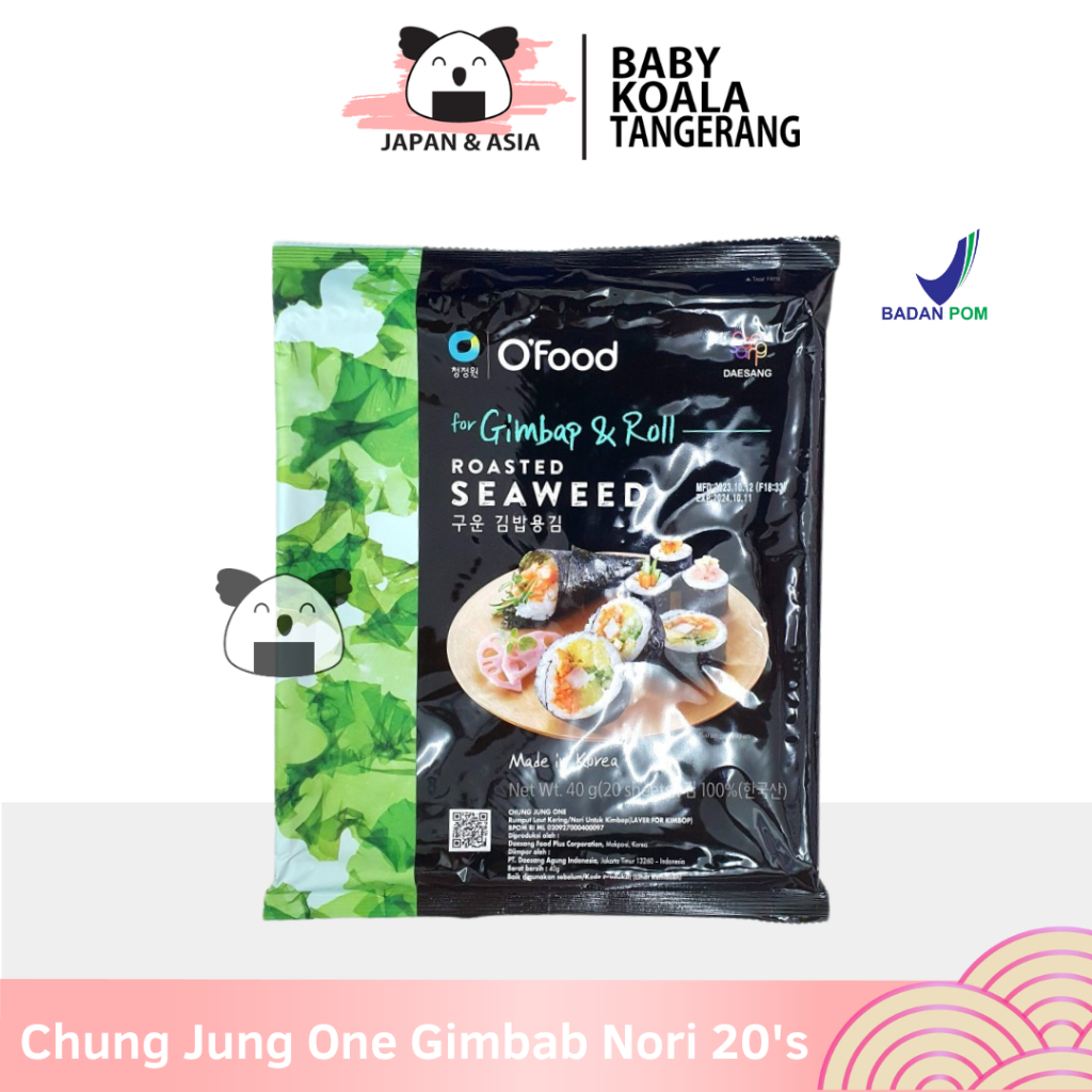 

CHUNG JUNG ONE Sushi Nori Kimbab 20 Lembar I Roasted Seaweed For Gimbapp