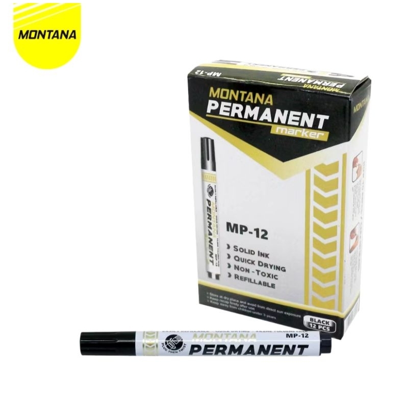 

Spidol Hitam Permanen - Spidol Montana mp12 black - Spidol murah - Spidol Hitam Murah