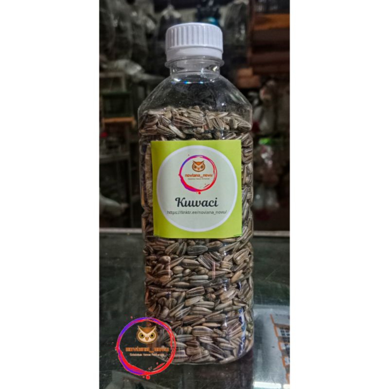 KUWACI NOVIANA NOVU KUACI BIJI BUNGA MATAHARI SUNFLOWER SEED PAKAN HAMSTER KWACI HITAM KECIL MAKANAN