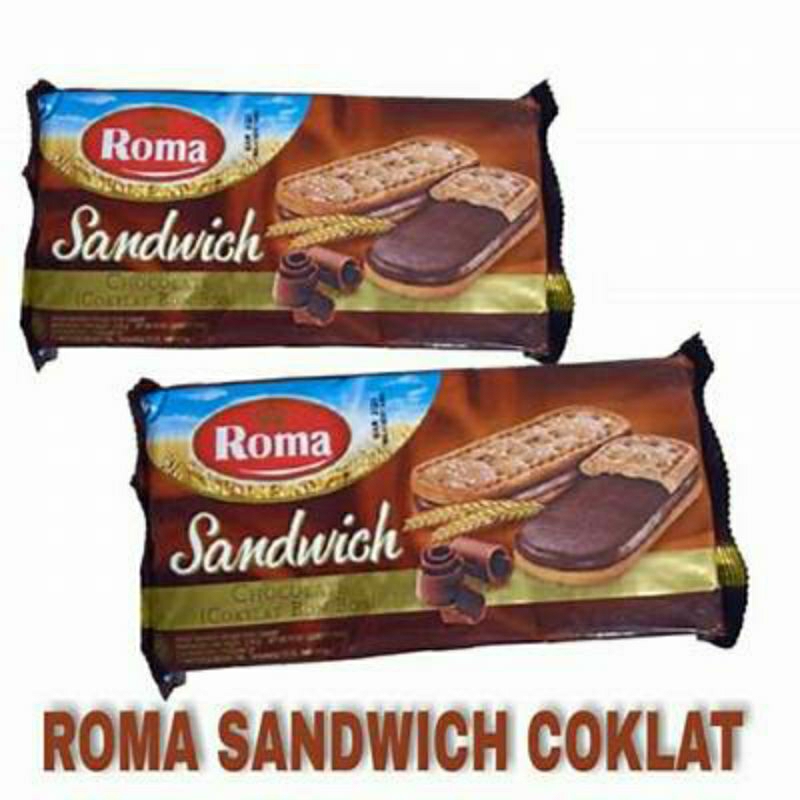 

ROMA SANDWICH CHOCOLATE DENGAN KRIM COKELAT 157g