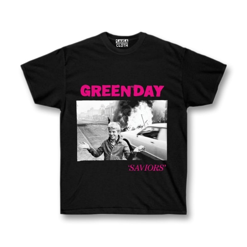 Kaos kids Greenday Saviors premium X Saiga cloth