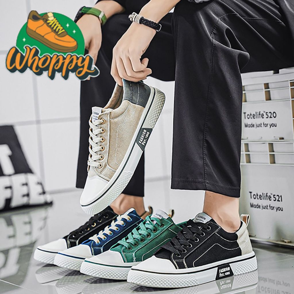 Whoppy Sepatu Sneakers Fashion Sport Lari Running Pria Keren Terbaru Kekinian Original sport kets ca