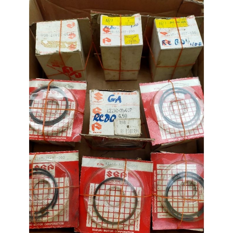 piston set SUZUKI RC 80 original oversize OS 0 OS 50 OS 100