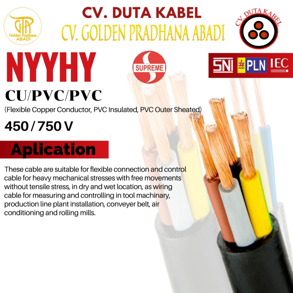 Kabel NYYHY 4x4 mm2 SUPREME /4 x 4 mm2/4x4mm2/4x4 mm2