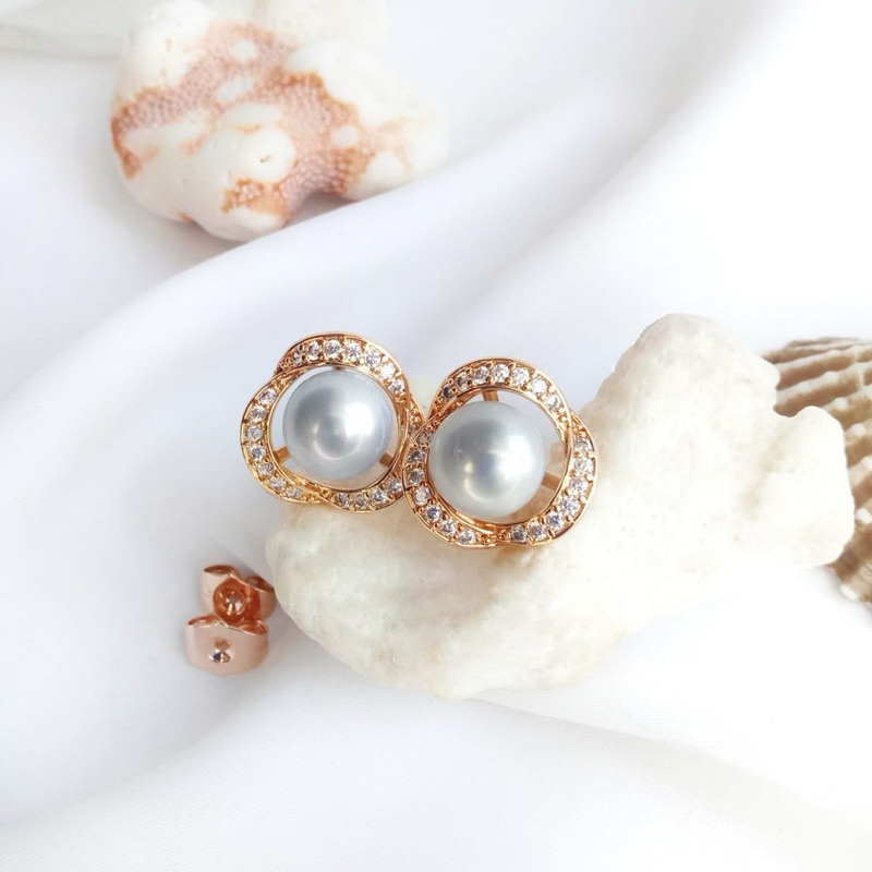 Giwang Tusuk Mutiara Lombok Asli Terbaru - Giwang Pesta - Giwang Anting Kantor - Giwang Anting Mutia