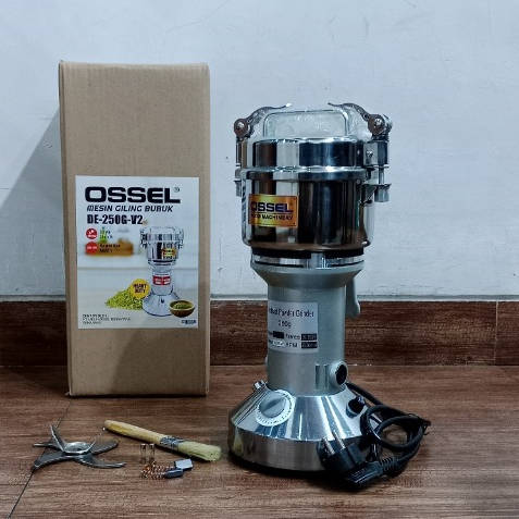 OSSEL Giling Bumbu Giling Kopi 250 Gram Giling Tepung Gilingan Tepung Stainless Steel 250G OSSEL