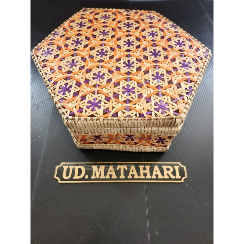 Rotan / Kotak Hampers/ Rotan Bulat/ Rotan Segi Enam 6 / Box Hampers/ Rotan Hantaran/ Seserahan Anyam