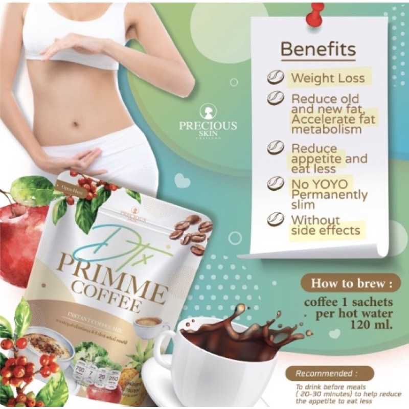 

MADAME - BKK PRECIOUS COFFEE DIET / SUPPLEMENT DIET PRIMME DTX ORIGINAL