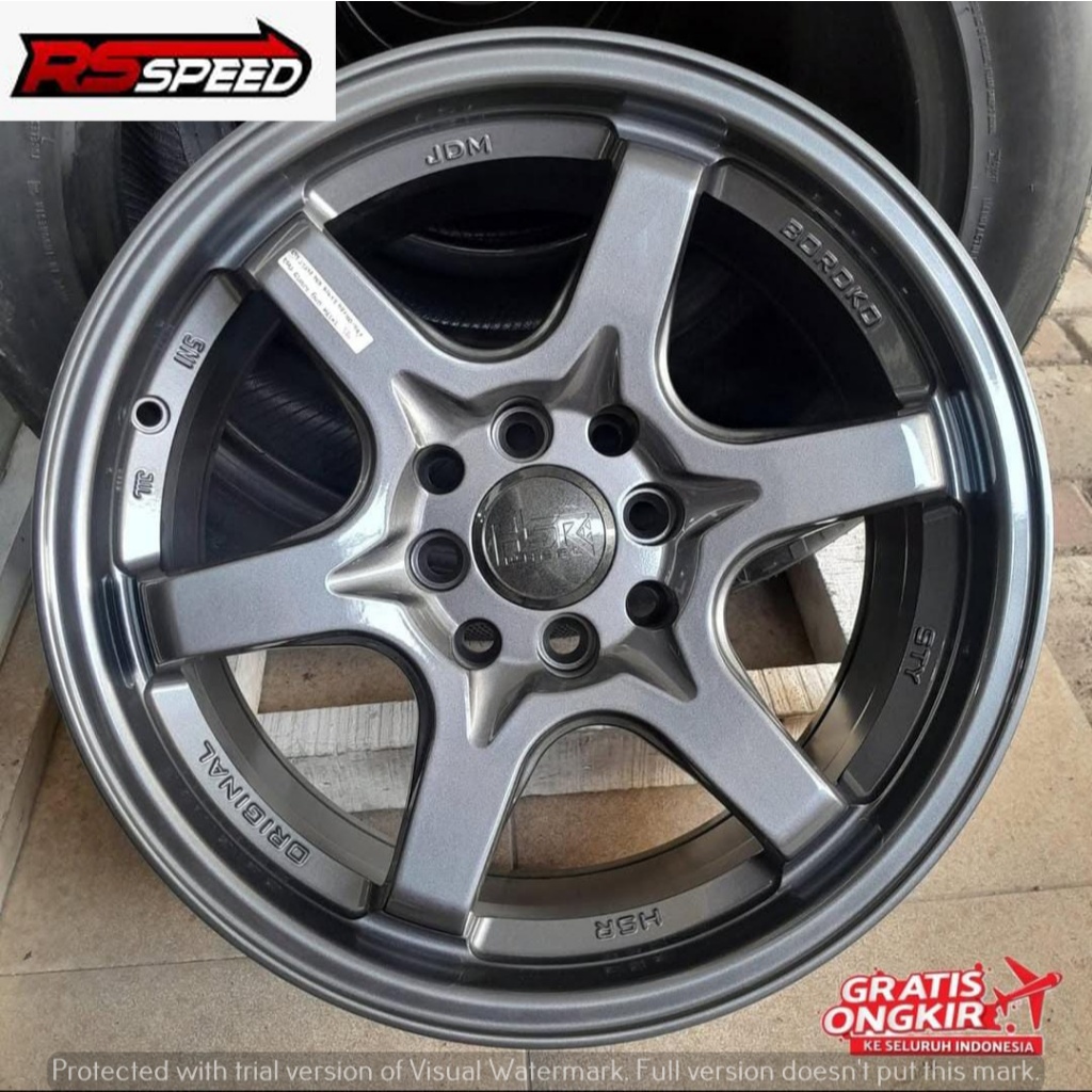 Velg Mobil Avanza Brio Ring 16 Pelek Racing HSR STY Model TE37 Pcd 4x100-4x114,3 R 16 Lebar 7