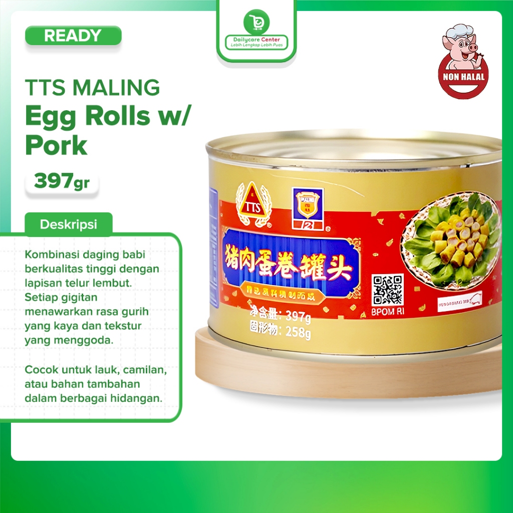 

TTS Maling Brand Egg Rolls With Pork 397 gr (non halal)