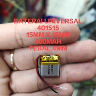 BATERAI UNIVERSAL 401515 UKURAN 15mm x 15mm KABEL 2 BATERAI ELEKTRONIK