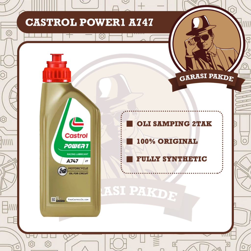 Castrol Power1 A747 Racing 1L Oli Samping 2Tak Racing Premium Original
