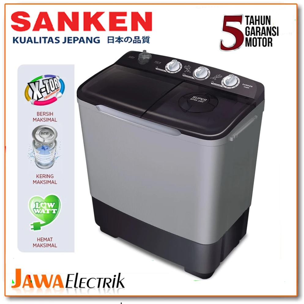 Mesin Cuci 2 Tabung SANKEN TW-8808 / TW-8663 / TW-8827 / TW-8600