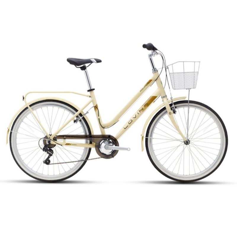 Sepeda Keranjang Mini CTB Polygon Lovina 26 Inch Sepeda Keranjang Perempuan