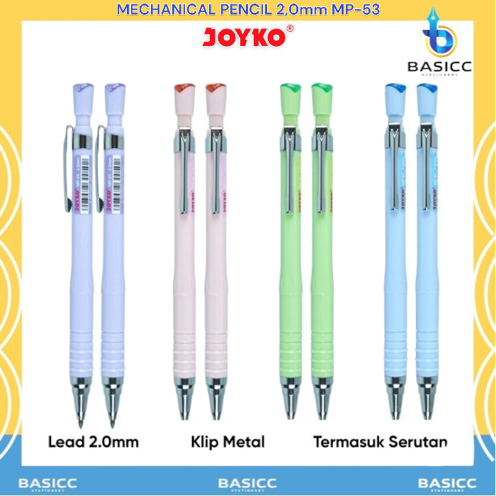 

Joyko Mechanical Pencil2.0mm Pensil Mekanik MP-53 | @1 Pcs
