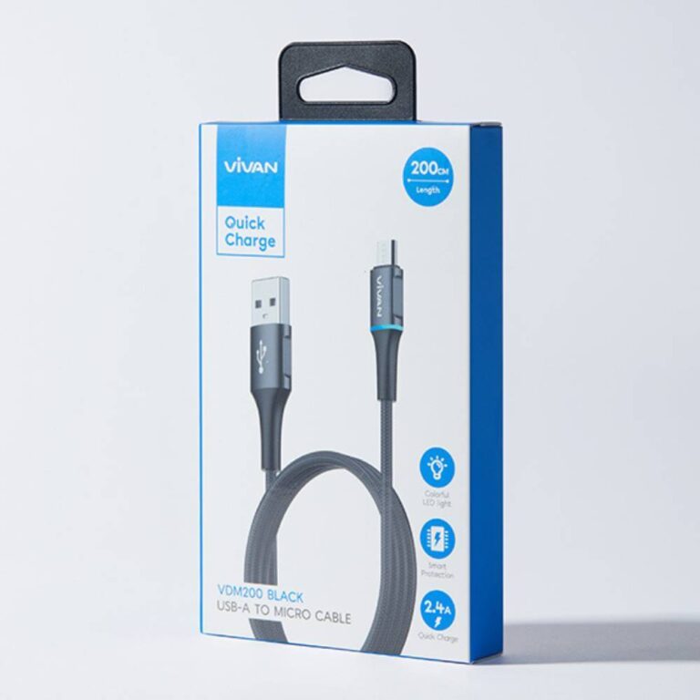 Kabel Data Vivan VDM200 Micro USB Quick Charge