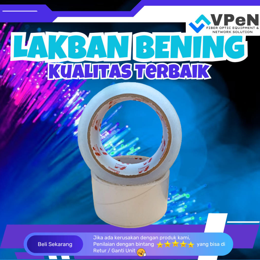 

Lakban Packing Bening 90 Yard