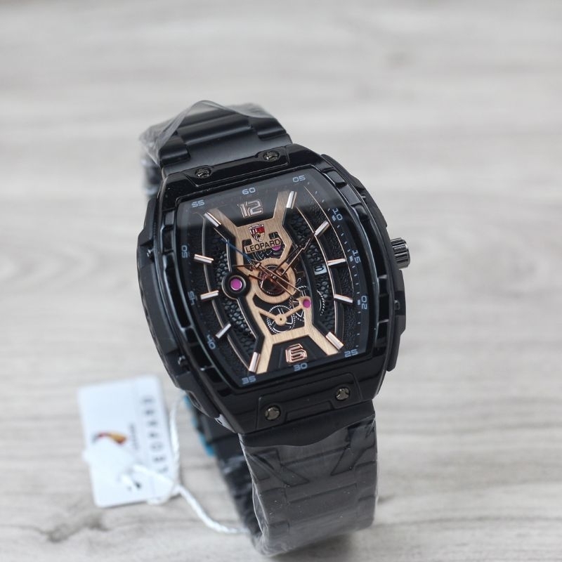 Jam Tangan Leopard 8065 Jam Tangan Pria Tanggal Aktif Water Resistant Original