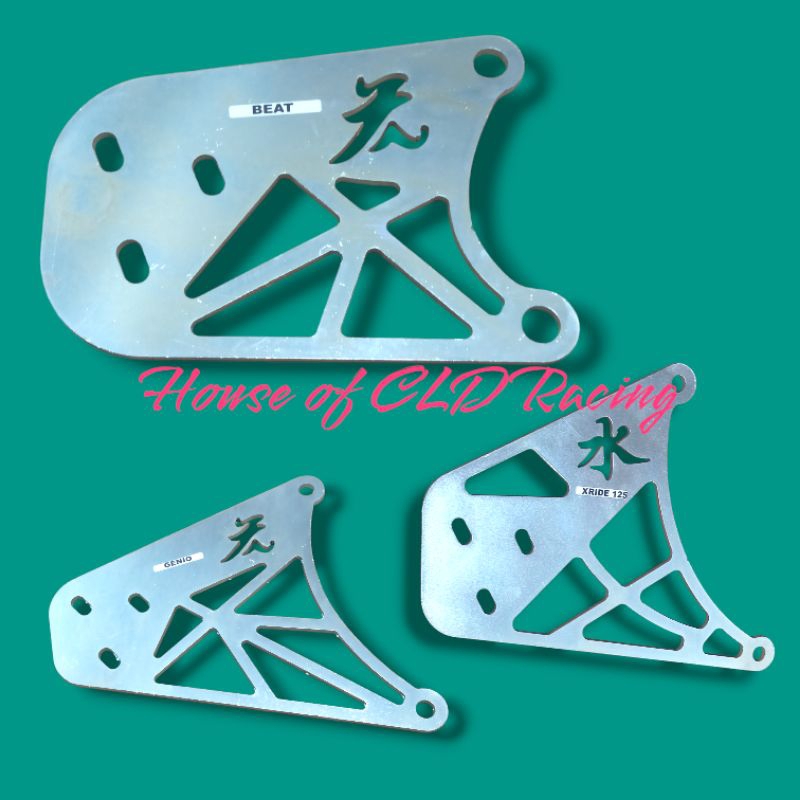 BREKET PLAT DUDUKAN KNALPOT STANDAR RACING KENOCHI K SERIES K1 K2 K3 MIO BEAT GENIO MIO M3 MIO J XRI