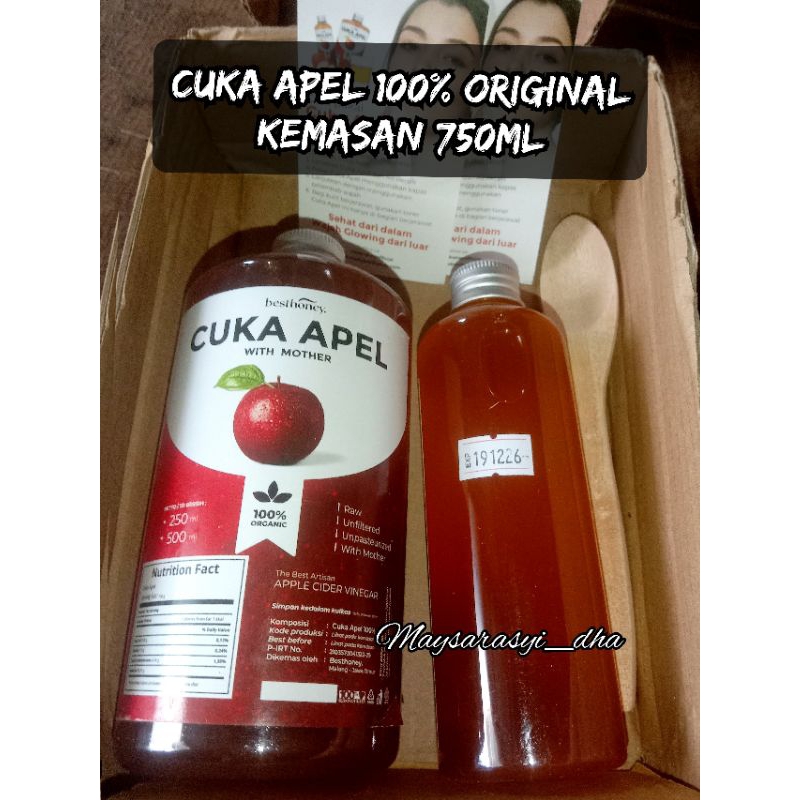 

COD Ready CUKA APEL WITH MOTHER 100% Original kemasan 750ml