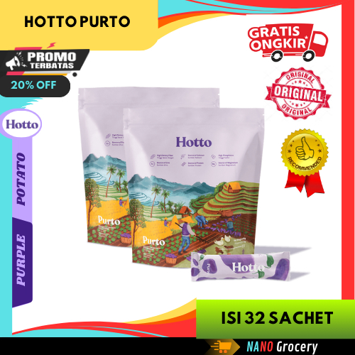 

2 Pouch Hotto Purto Multigrain with Purple Potato | Pengganti Sarapan Kenyang