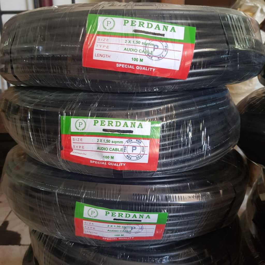 Kabel NYYHY 2X1.5 50mtr Serabut Kabel Audio 2X1.5mm 50m Perdana/Kabel NYYHY 2X1.5 100mtr Serabut Kab