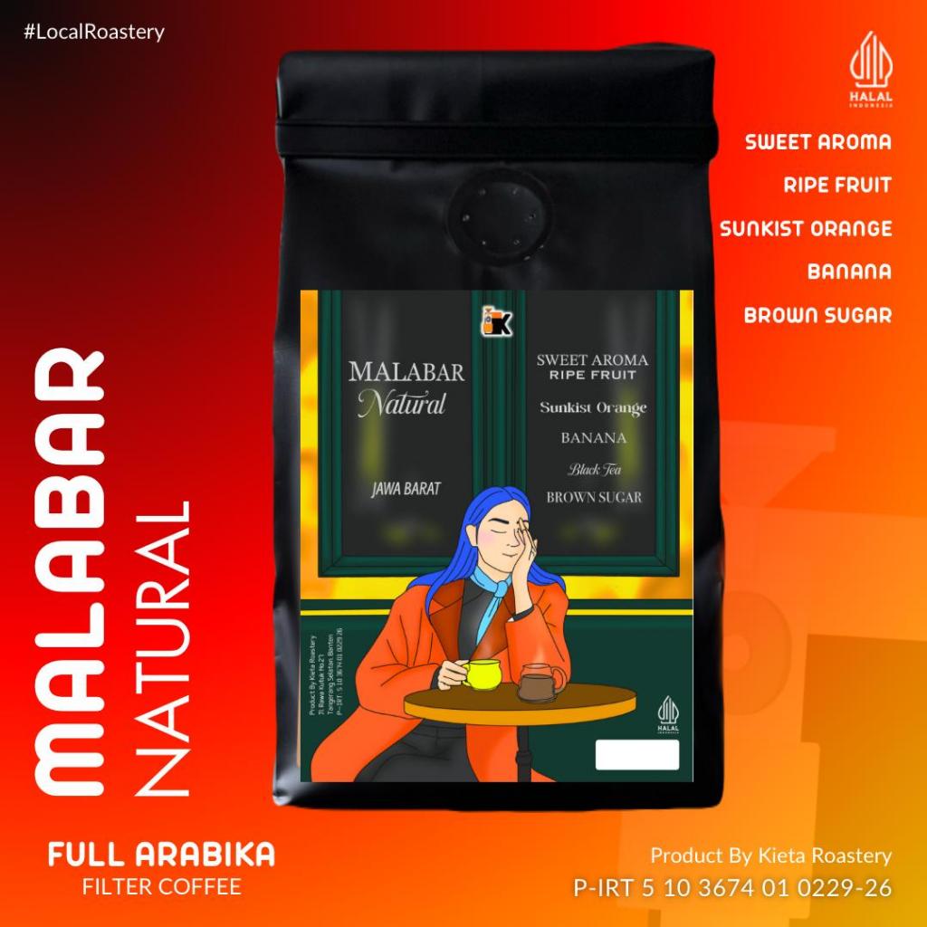 

ASLII Kieta Roastery - Biji Kopi Malabar Natural 200gr
