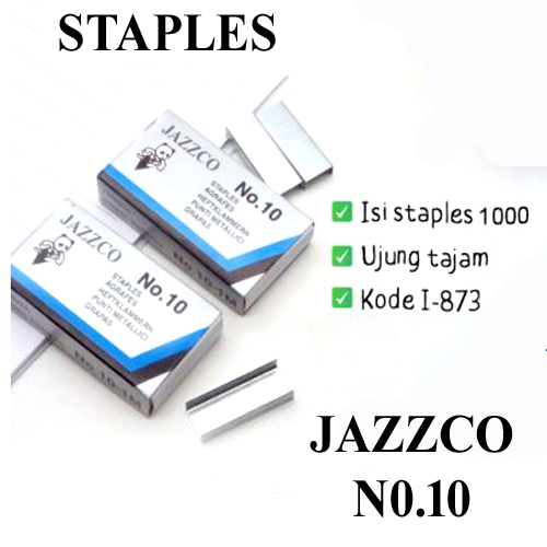 

Staples Isi Stapler Refill Stapler JAZZCO No. 10 Biru
