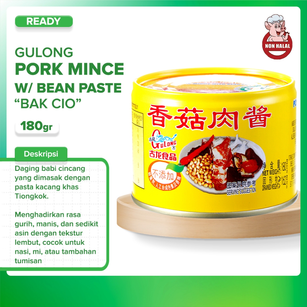 

Gulong BAK CIO Pork mince with bean paste non halal 180gr bak ciu bak cio