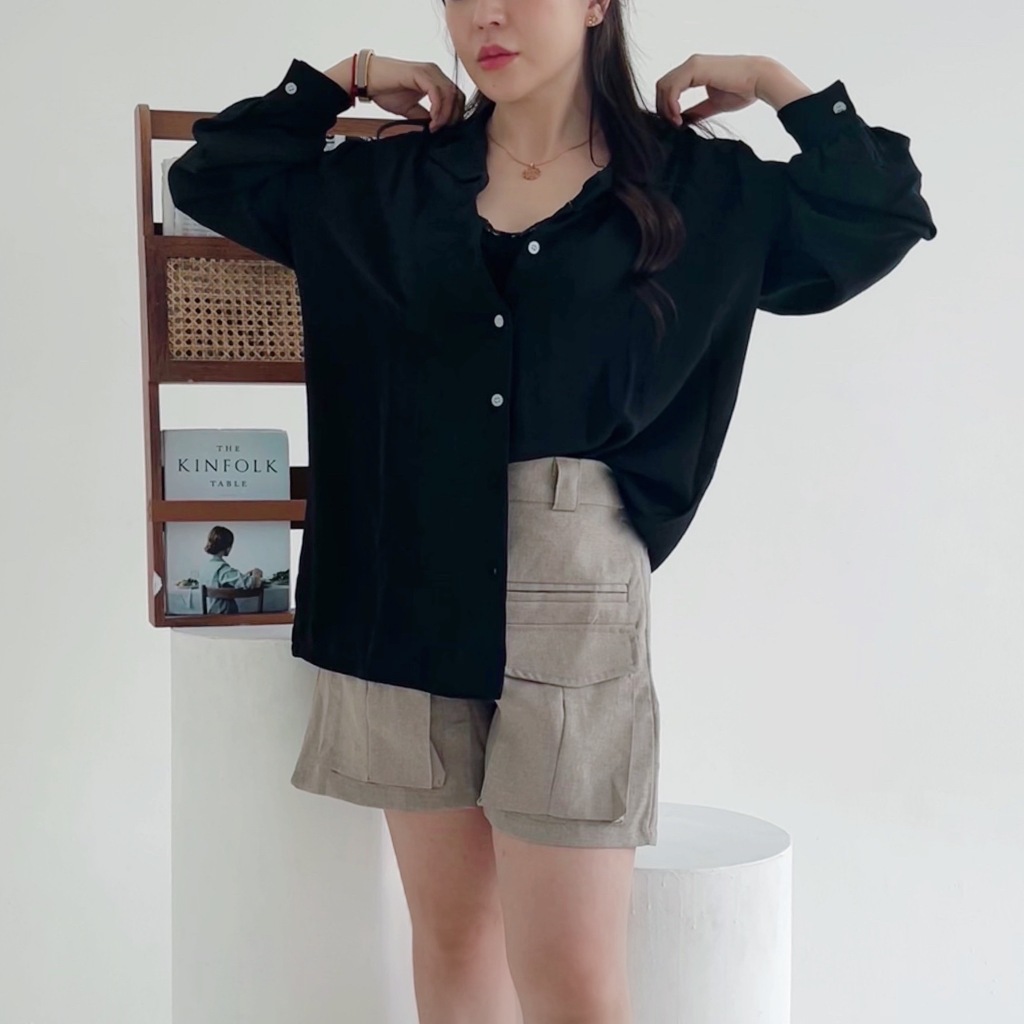 DAISEA LOFT - Sunny Short | Celana Pendek Korea | Short Pants | Celana Pendek Wanita | Semi Wool Pre