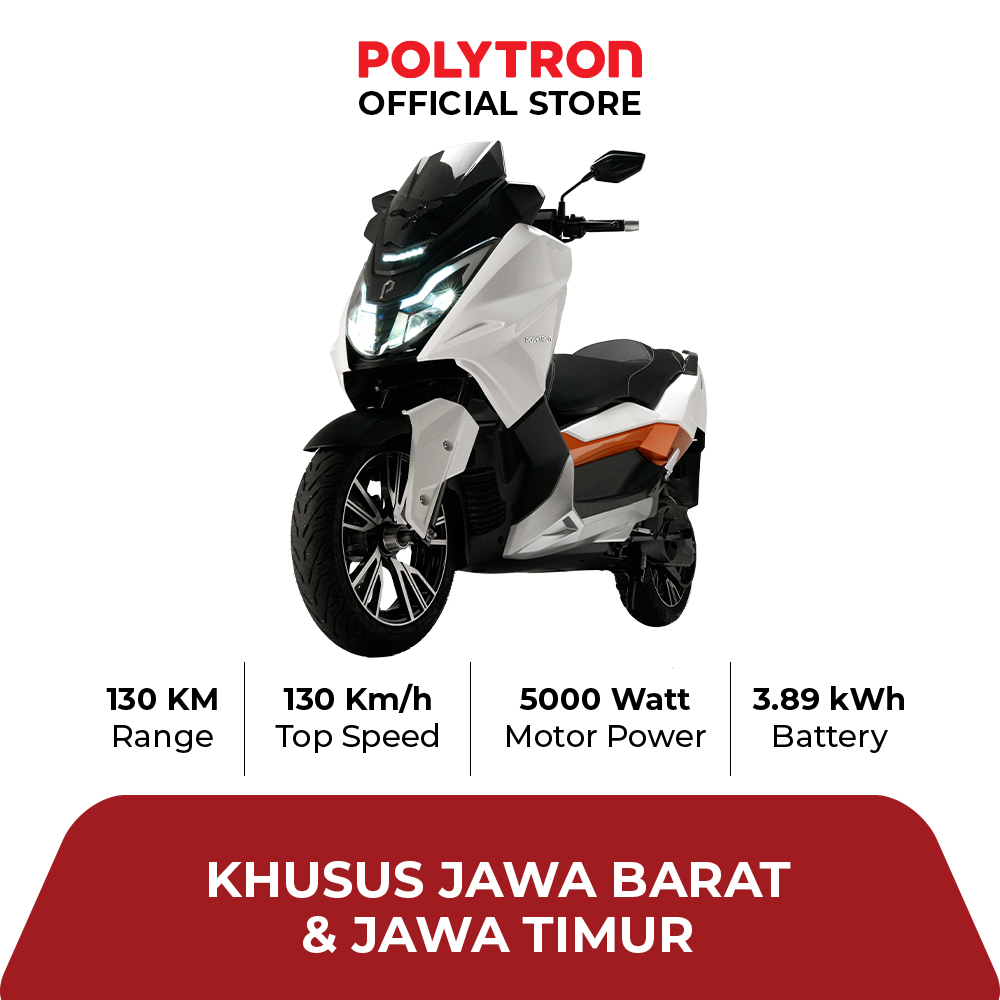 POLYTRON Fox 500 Sepeda Motor Listrik - OTR Jawa Barat & Jawa Timur