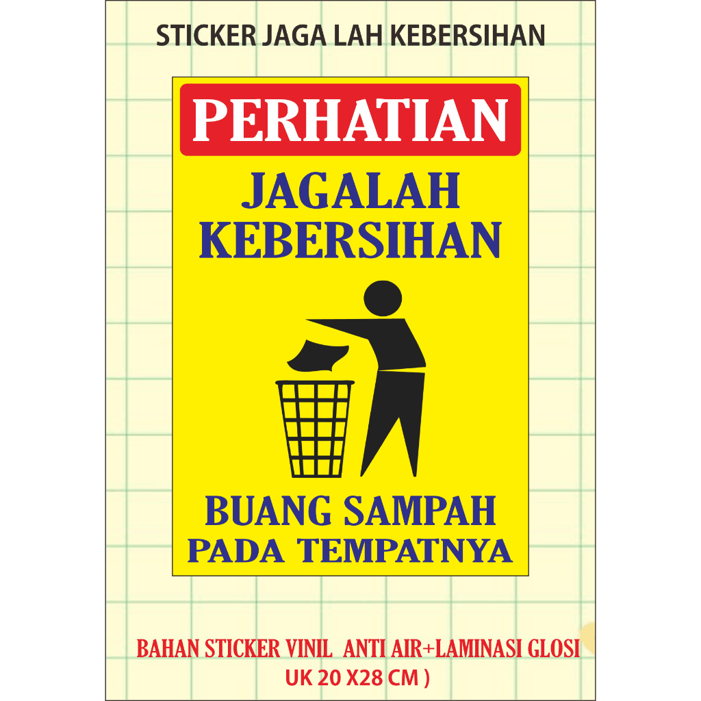 

CETAK Sticker/jagalah kebersihan /sticker/buanglah sampah pada tempatnya/Dilarang merokokSticker