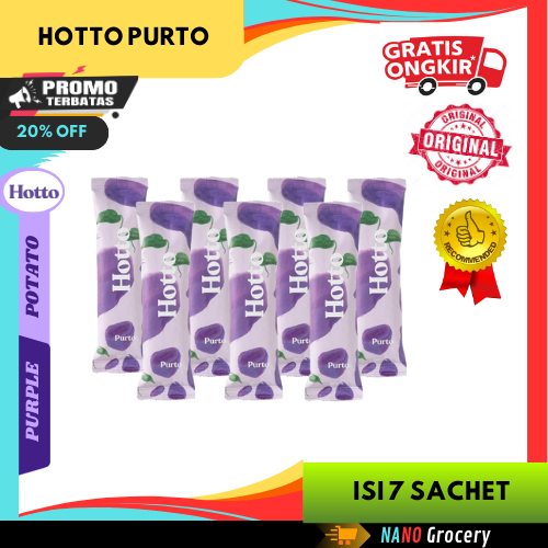 

7 Sachet Hotto Purto Multigrain with Purple Potato | Pengganti Sarapan Kenyang