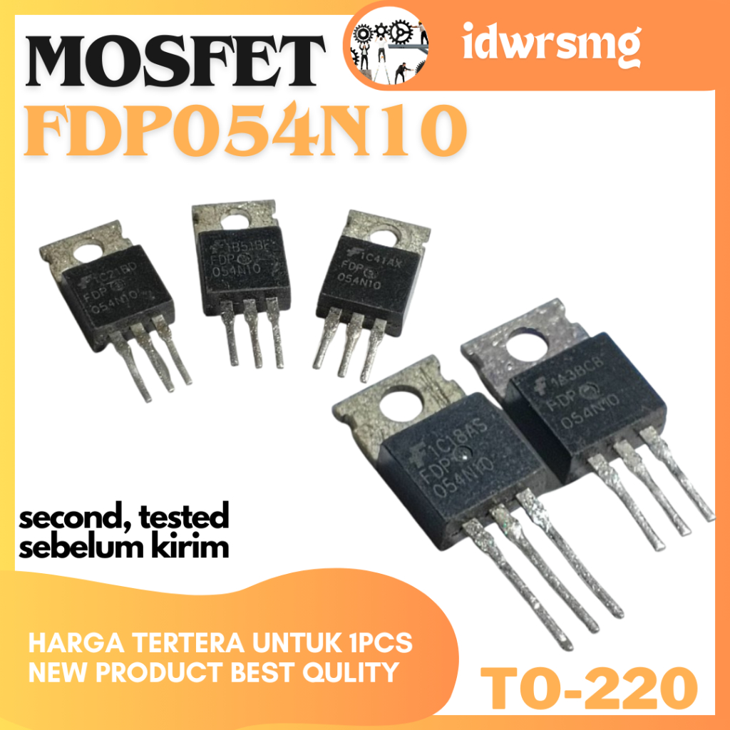 mosfet fdp054n10 -144Amper 100v TO 220 N-Channel FDP 054N10 FDP054N10 Lepasan 144A 100 Volt
