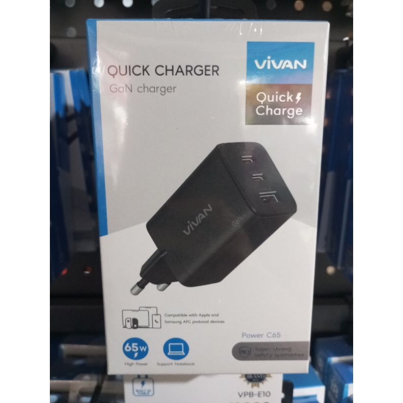 Vivan Quick Charge GaN Charger Power C65