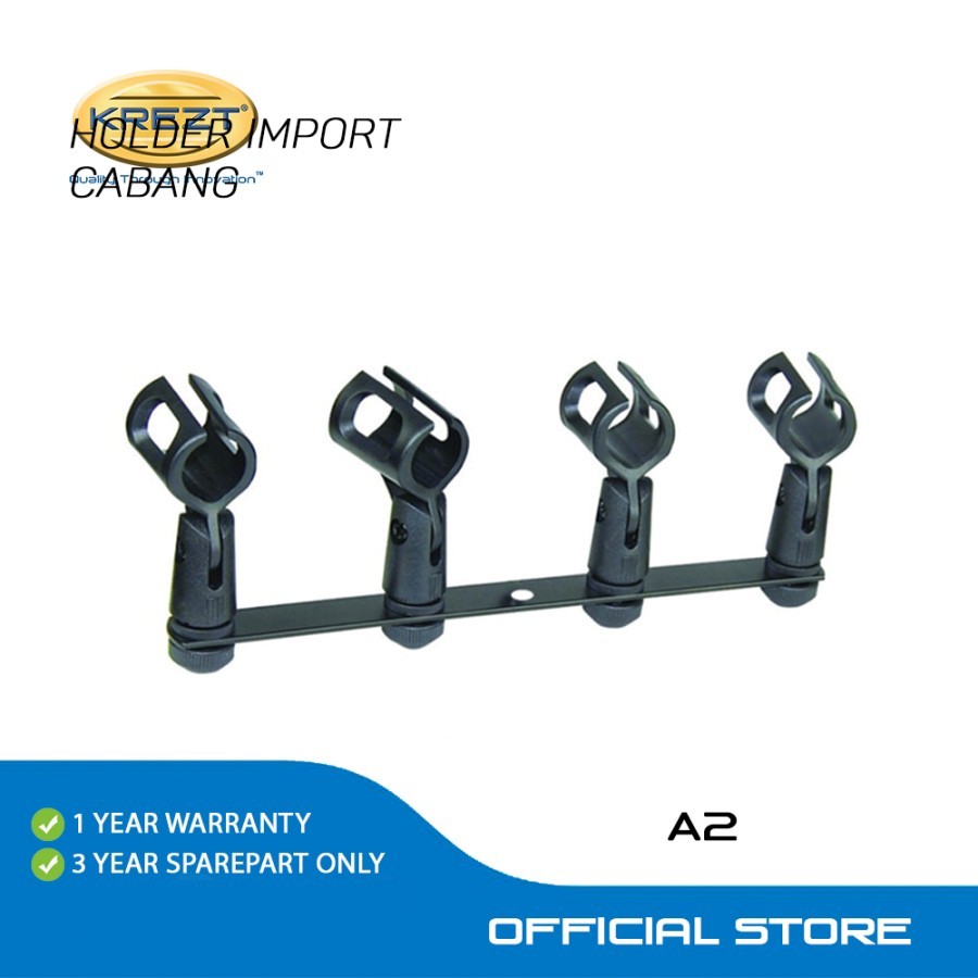 Krezt A2 Cabang 4 Holder Stand Mic/Jepitan Mic/ Microphone