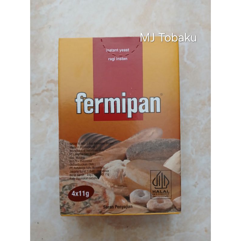 

Fermipan ( 4 pcs x 11 gram ) Pengembang Kue - Halal