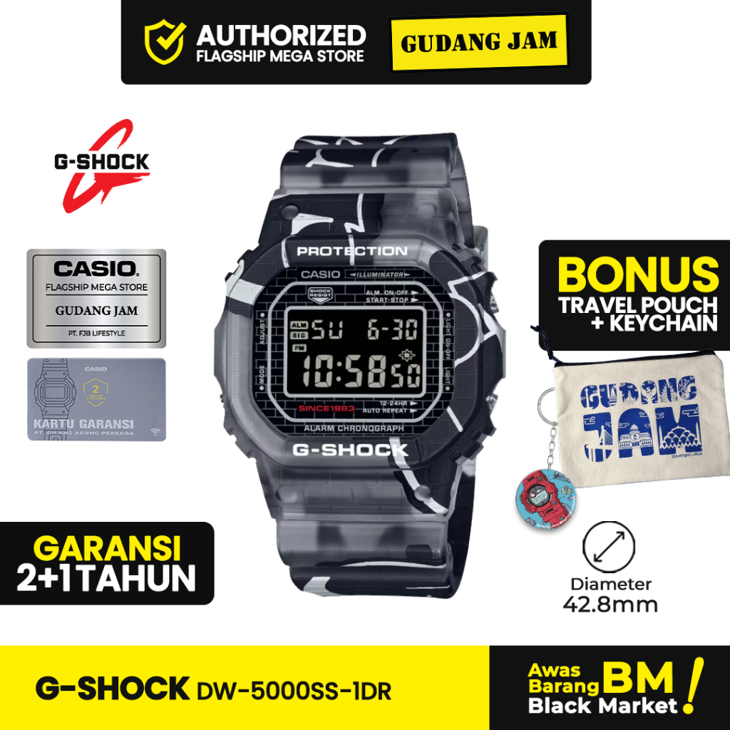 Jam Tangan G-Shock DW-5000SS-1DR DW-5000SS DW-5000 DW5000SS DW 5000SS