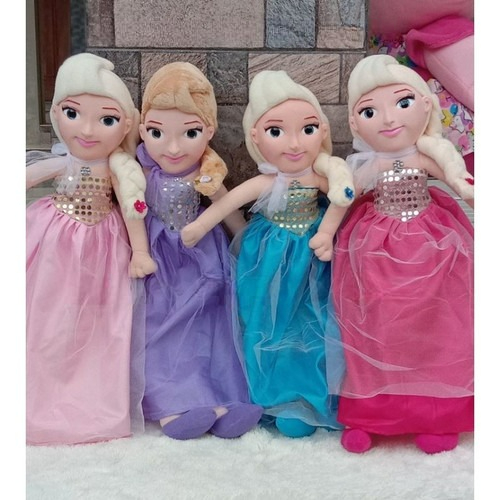 Boneka Elsa Dan Anna Frozen Pink Disney Musik Bisa Nyanyi Dan Menari Jumbo Untuk Anak Perempuan