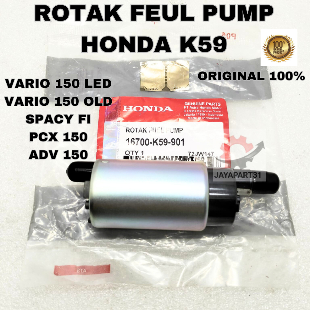 POMPA BENSIN ROTAK FEUL PUMP VARIO 150 LED SPACY FI ORIGINAL AHM