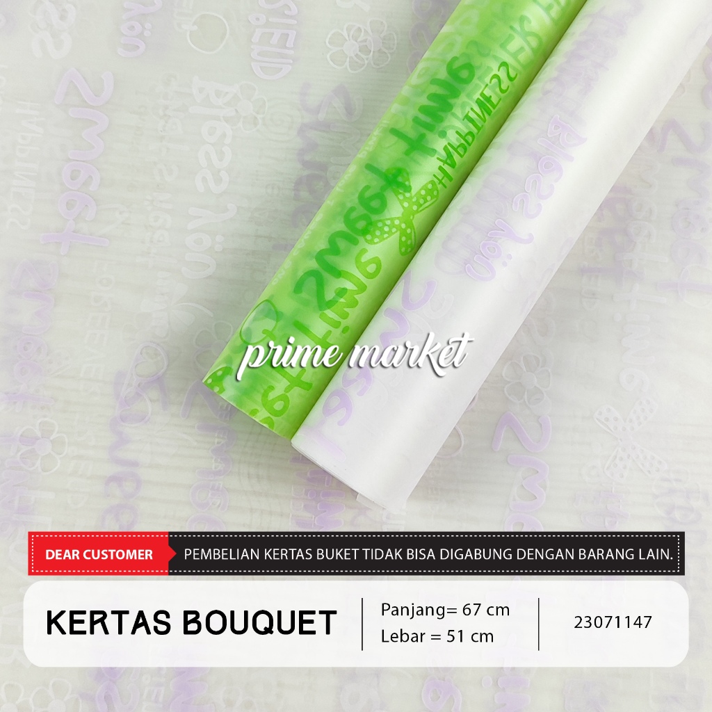 

Kertas Buket Transparan Kertas Cellophane Buket Kertas Kado Kertas Bucket Kertas Wrapping Buket (23071147 23071147M)
