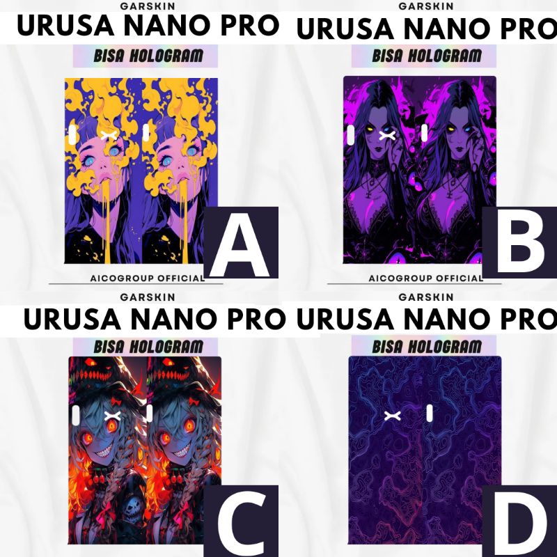 

stiker innet garskin Ursshaa Nahno pro bisa hologran dan custom