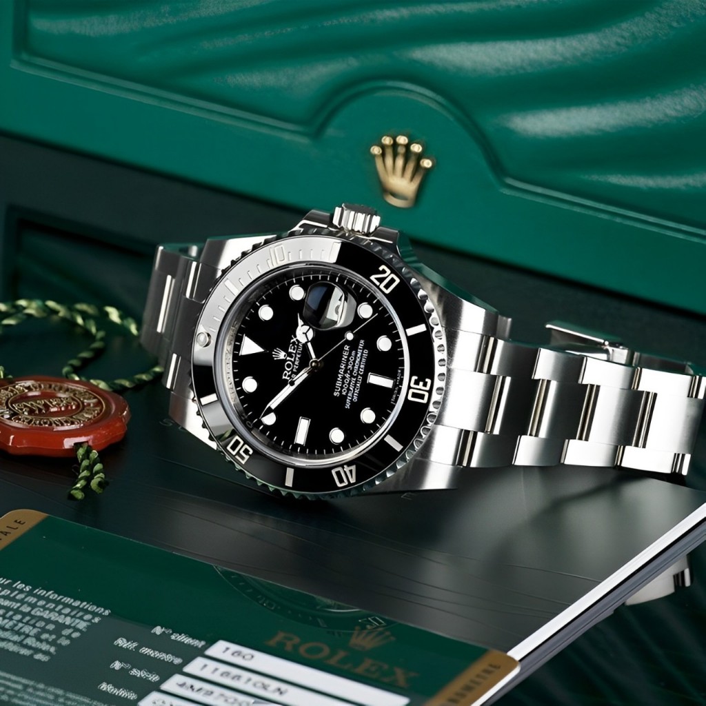 【100% ASLI】Original Jam tangan Rolex Submariner  Automatic 18CT Teflon material 41mm Oystersteel  Ja