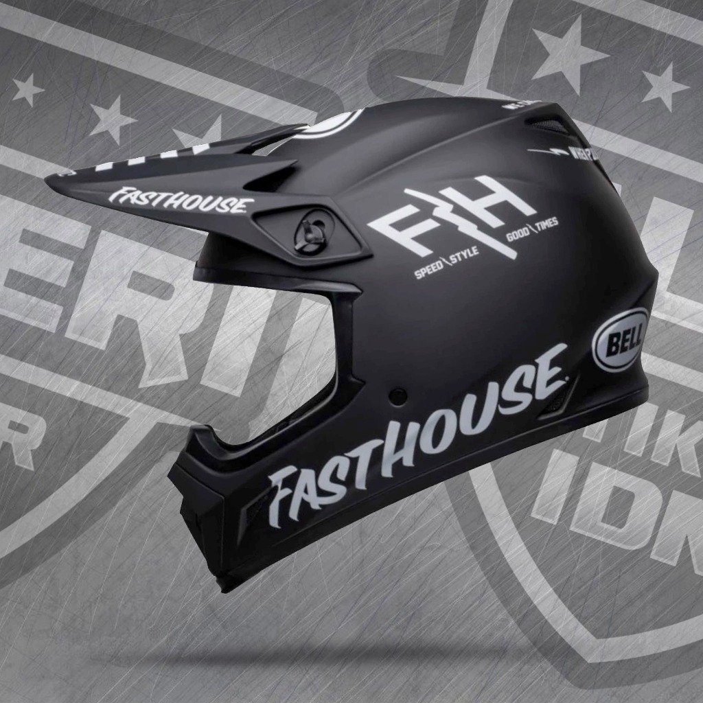 Sticker Helmet Cross Fullset stiker fasthouse bell mx-9
